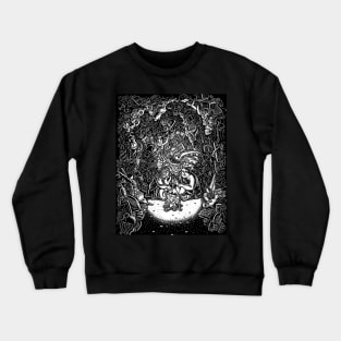 Cavemen in Cave of Materialism Crewneck Sweatshirt